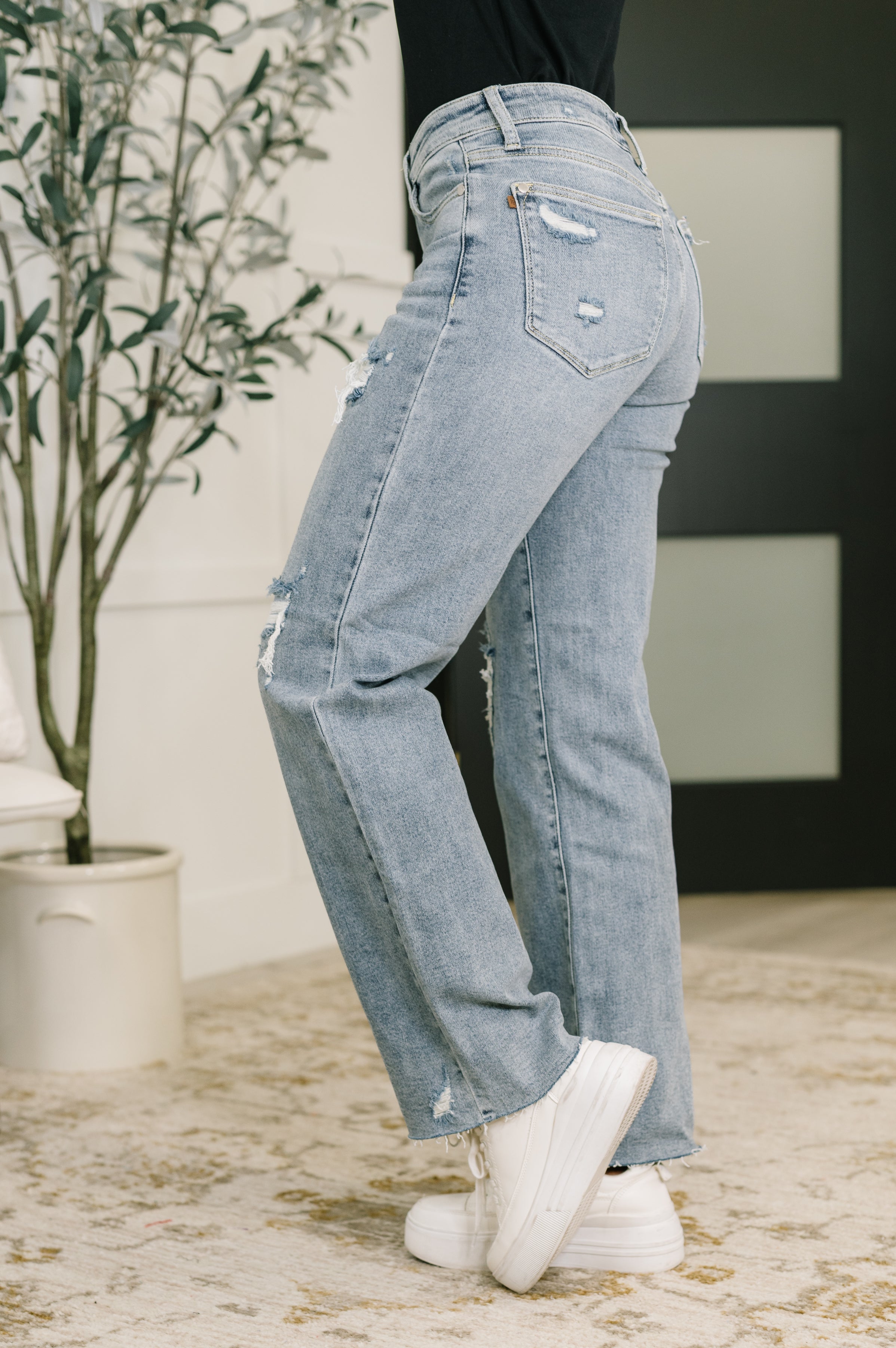 Judy Blue Jade Mid Rise 90's Straight